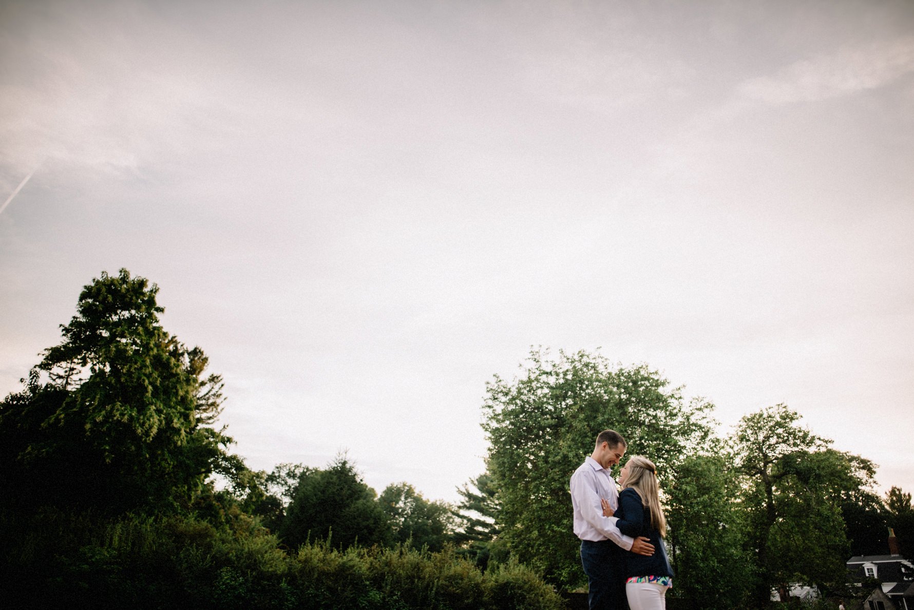 engagement photo at glen magna farms