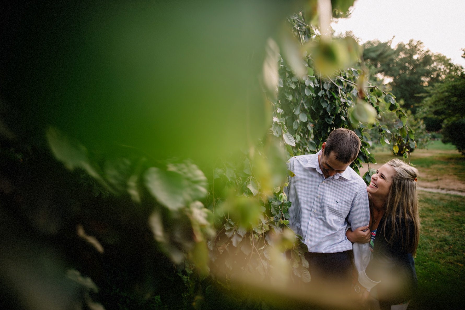 engagement photo at glen magna farms