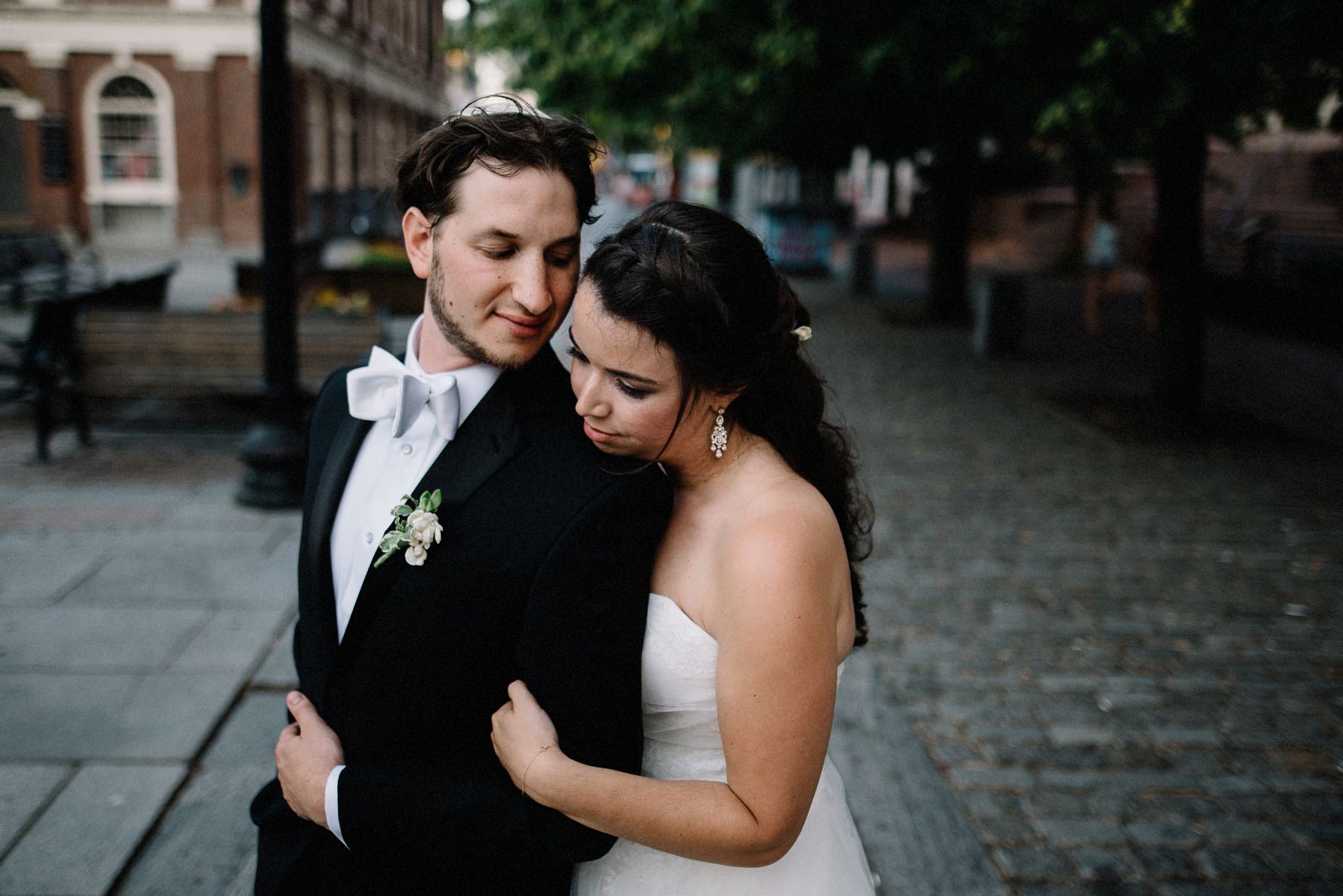 faneuil hall sunset photos during state room wedding,