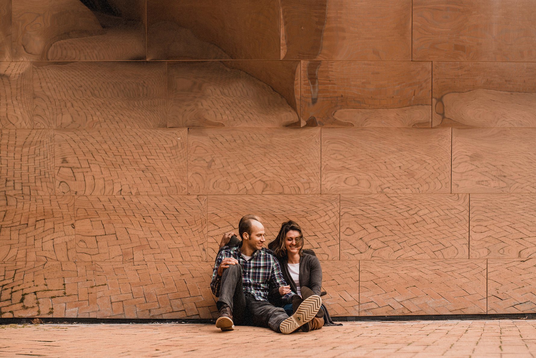 Engagement photos at Stata Center,