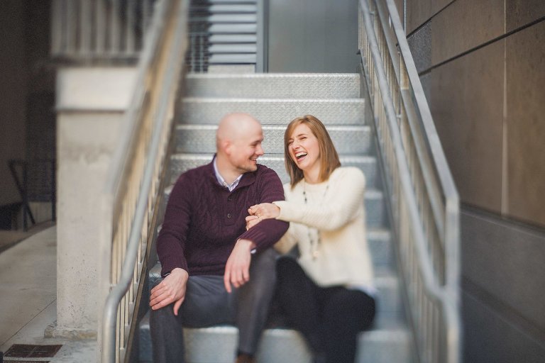 Engagement shoot at Boston University