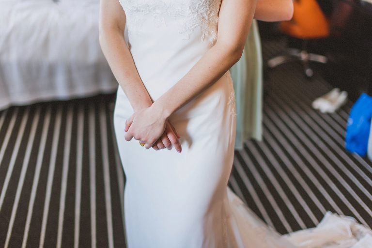bride at courtyard marriott brookline,