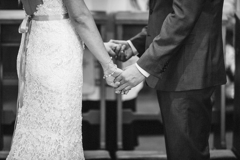 wedding ceremony at st mary's church foxborough,