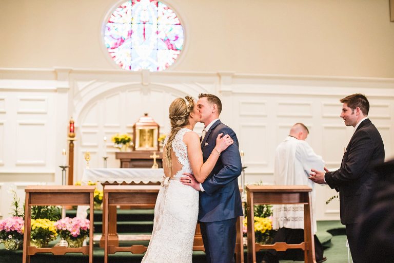 first kiss at st mary's church foxborough,