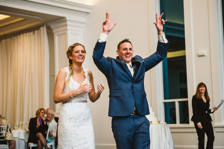bride and groom at lakeview pavilion,