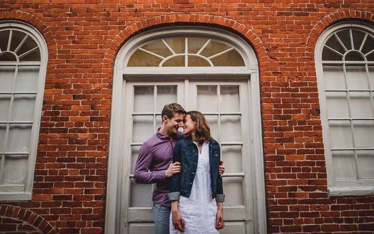 downtown newburyport engagement session,