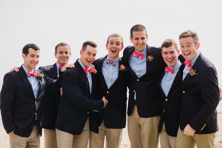 groomsmen at lighthouse inn,