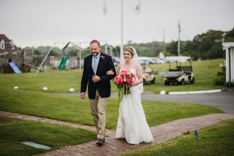 bride and father lighthouse inn wedding,