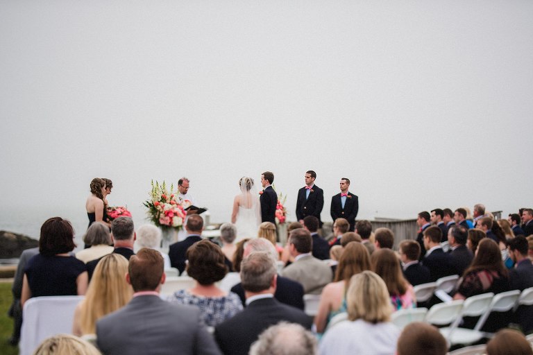 cape cod foggy wedding,