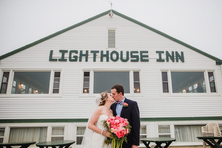 lighthouse inn wedding picture,