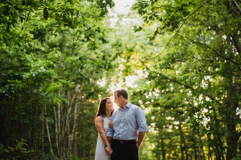 sunset photos at horn pond,