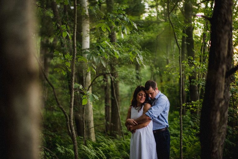 horn pond engagement photo,