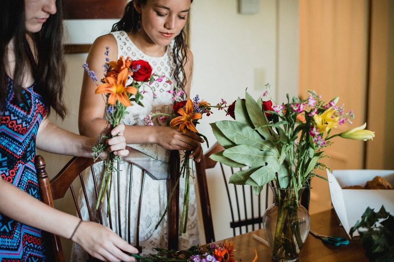 New Hampshire backyard wedding,