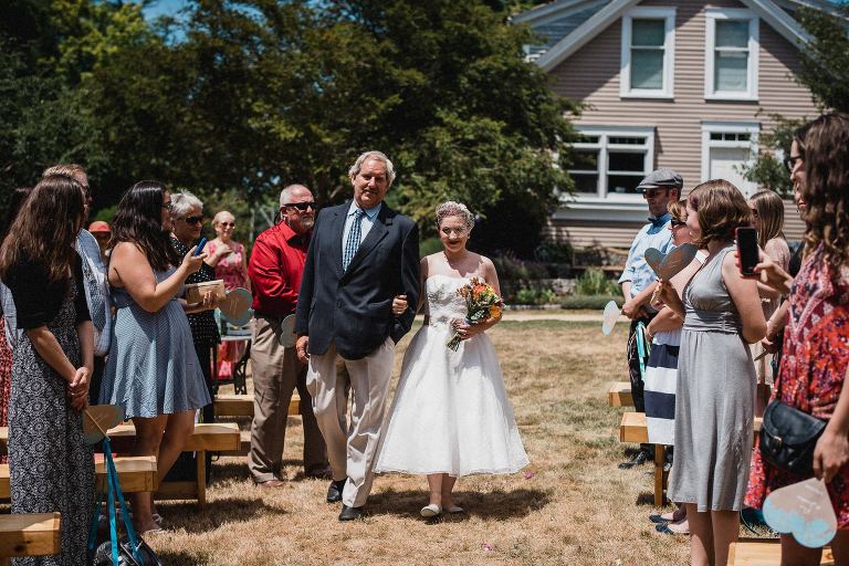 New Hampshire backyard wedding,