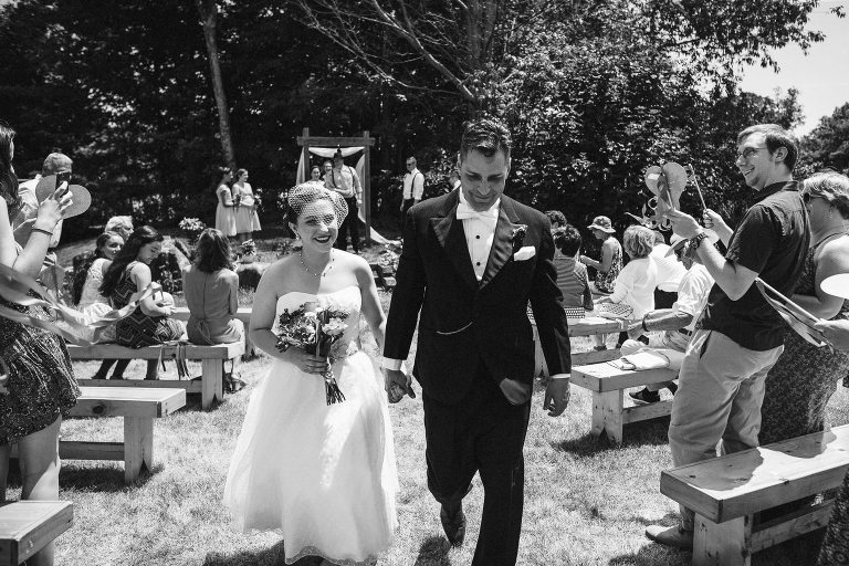 New Hampshire backyard wedding,