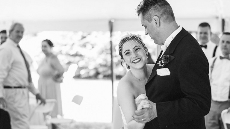 New Hampshire backyard wedding,