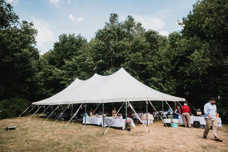 New Hampshire backyard wedding,